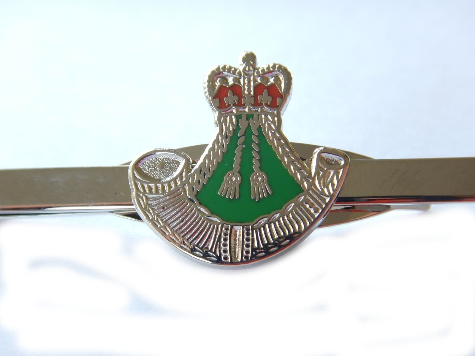 The Rifles Regiment Tie Clip Military Slide Bar Pin