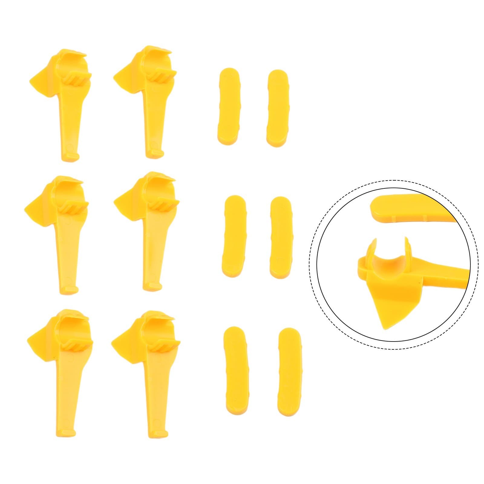 12pcs Auto Tire Changer Head Protector Mount Demount Duck Insert Supplies Set