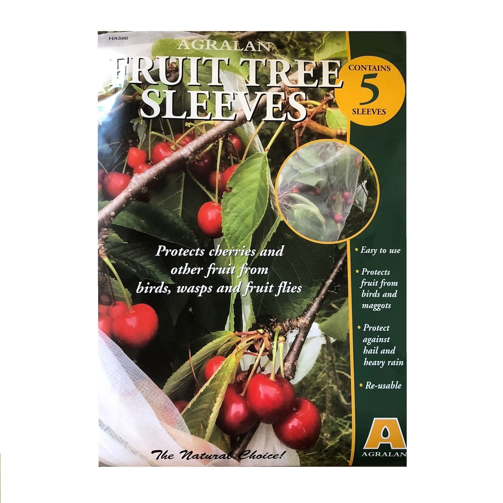 Agralan Fruit Tree Sleeves (Pack Of 5)One Size White  ST5350