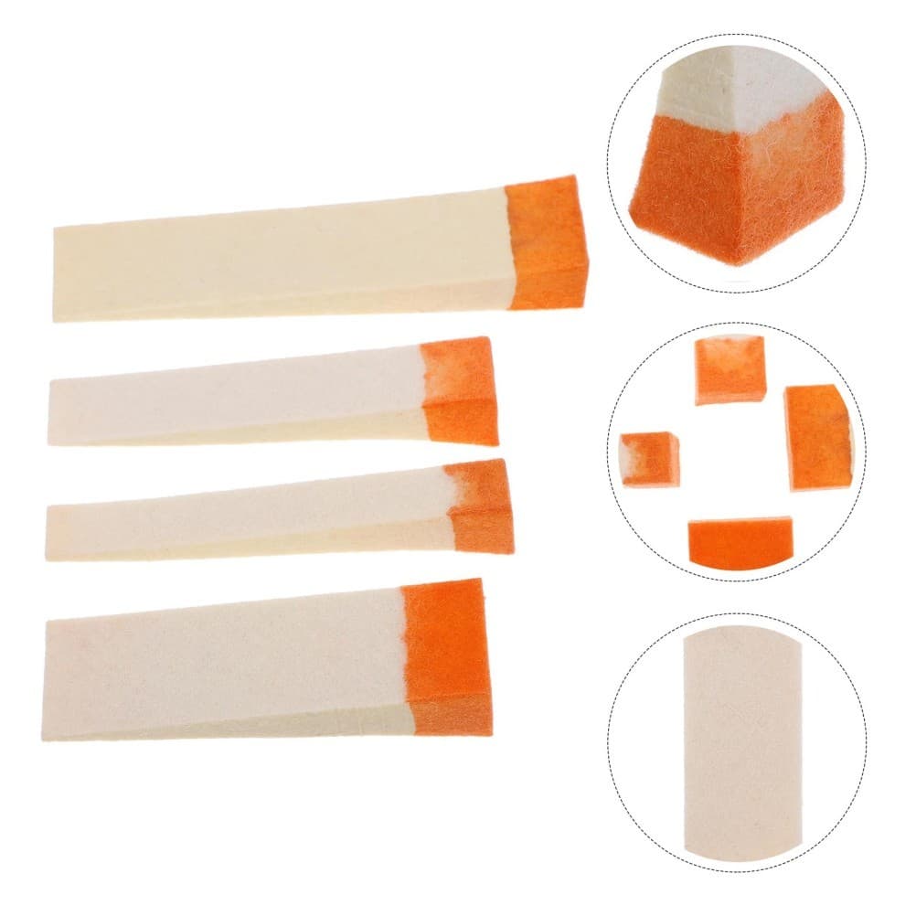4 Pcs Practical Mute Blocks Piano Accessories Felt Mutes Fixing Tool