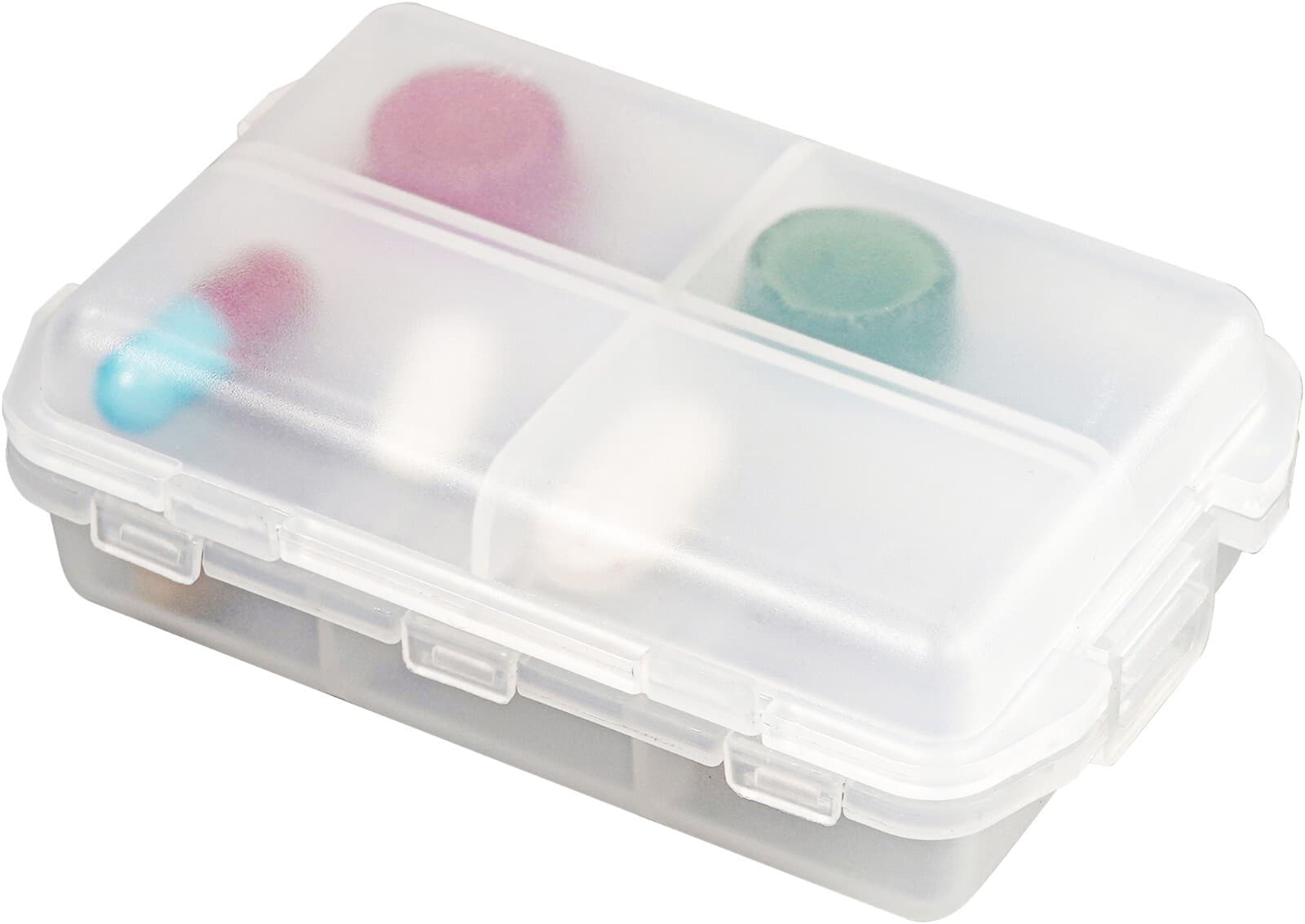 10 Compartment Pill Box Travel Size Large Capacity Tablet Storage Meds Organiser
