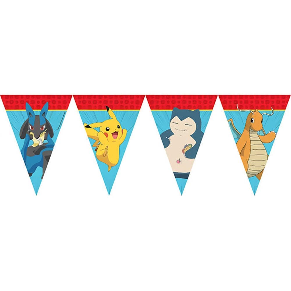 Pokemon Party Bunting  Kids Flag Banner Birthday Party Decoration 3.3 metres