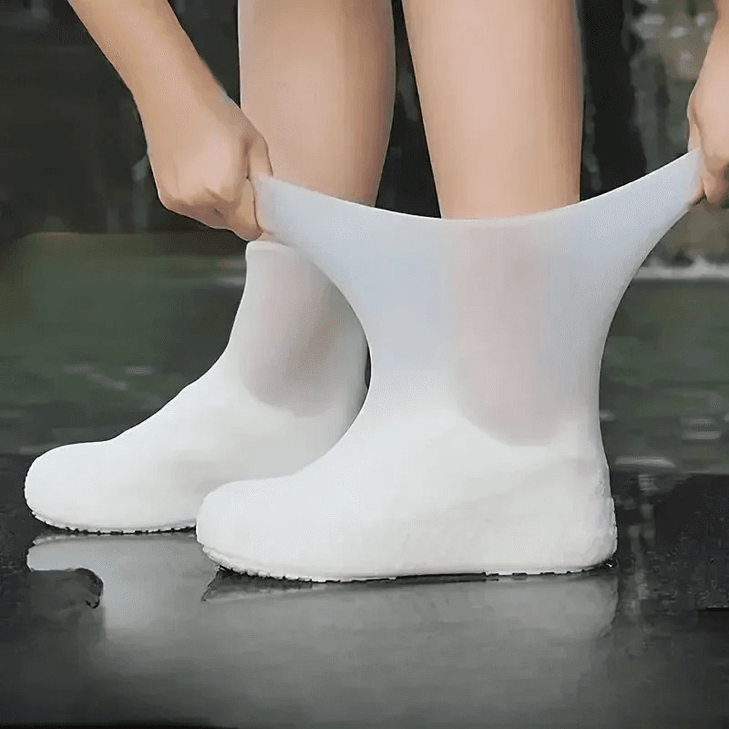 1 Pair Waterproof Silicone Shoe Covers Outdoor Rain Boot Overshoes UK