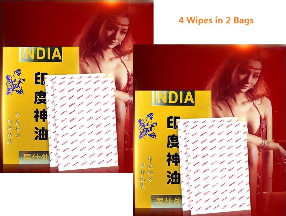 God Oil India Penis Herb Wipes Wet Tissue Longer Sex Delay Premature Ejaculation