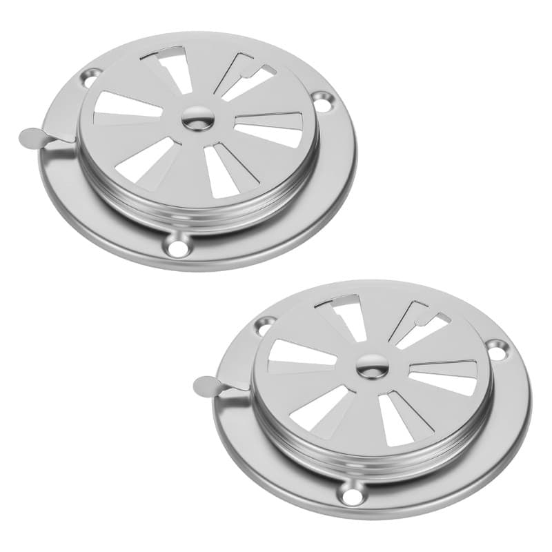 2pc Stainless Steels Ventilation Parts Adjustable Airflows Controlling Vent