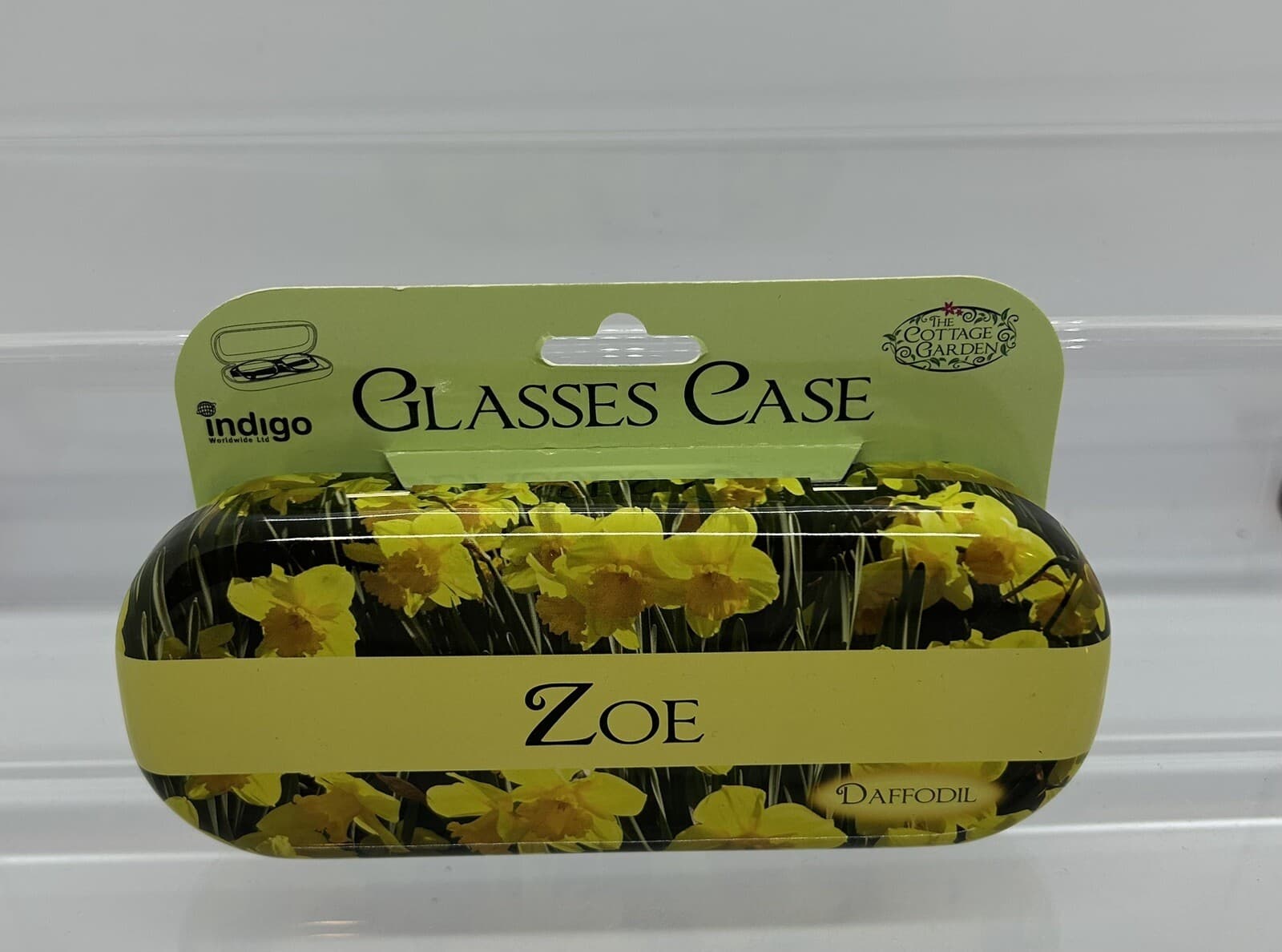 New Women’s Daffodils Glasses Case and Personalised Name ‘Zoe’ (Cannot Customise)