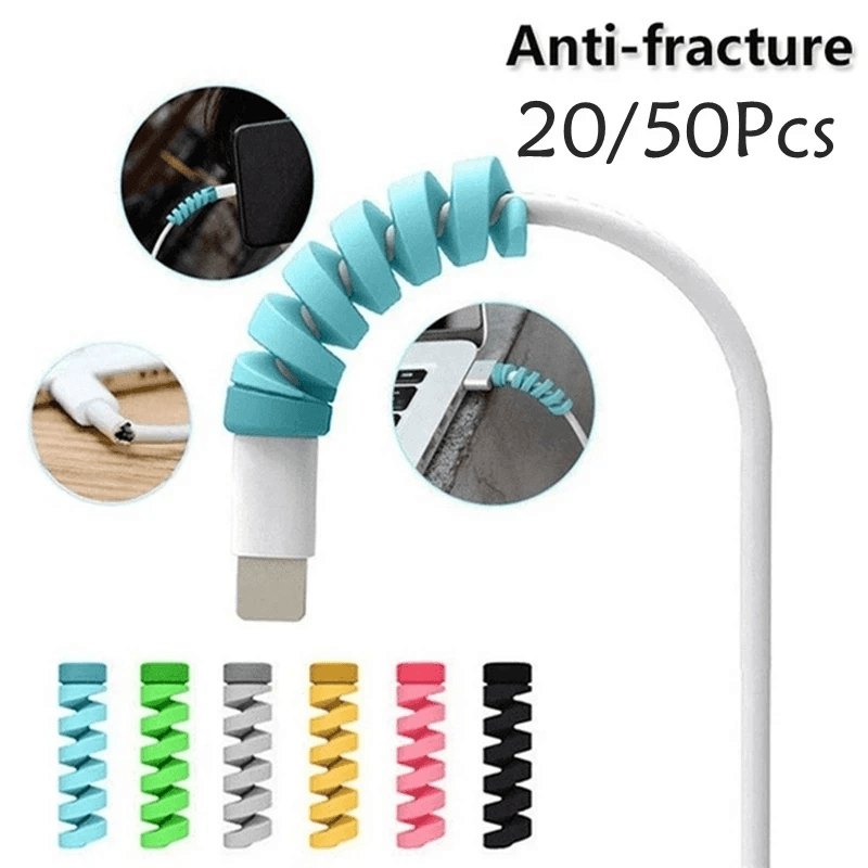 Charging Cable Protector for Phones Cable Holder Ties Cable Winder Clip for Mous