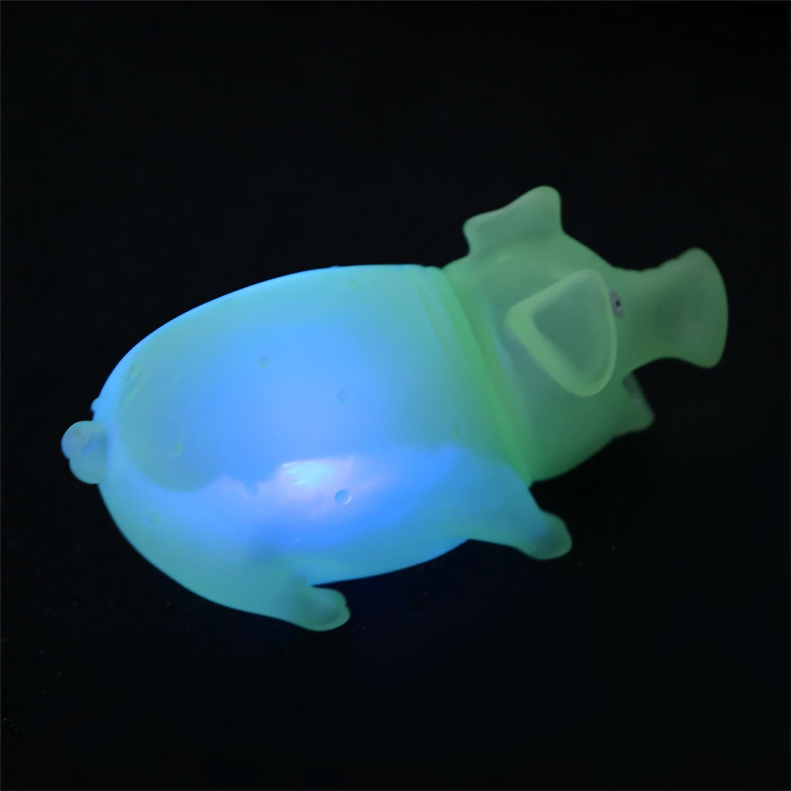 Cartoon Pig Squeeze Toy Stress Relief Sound Play Toys LED Animal Funny Gift For