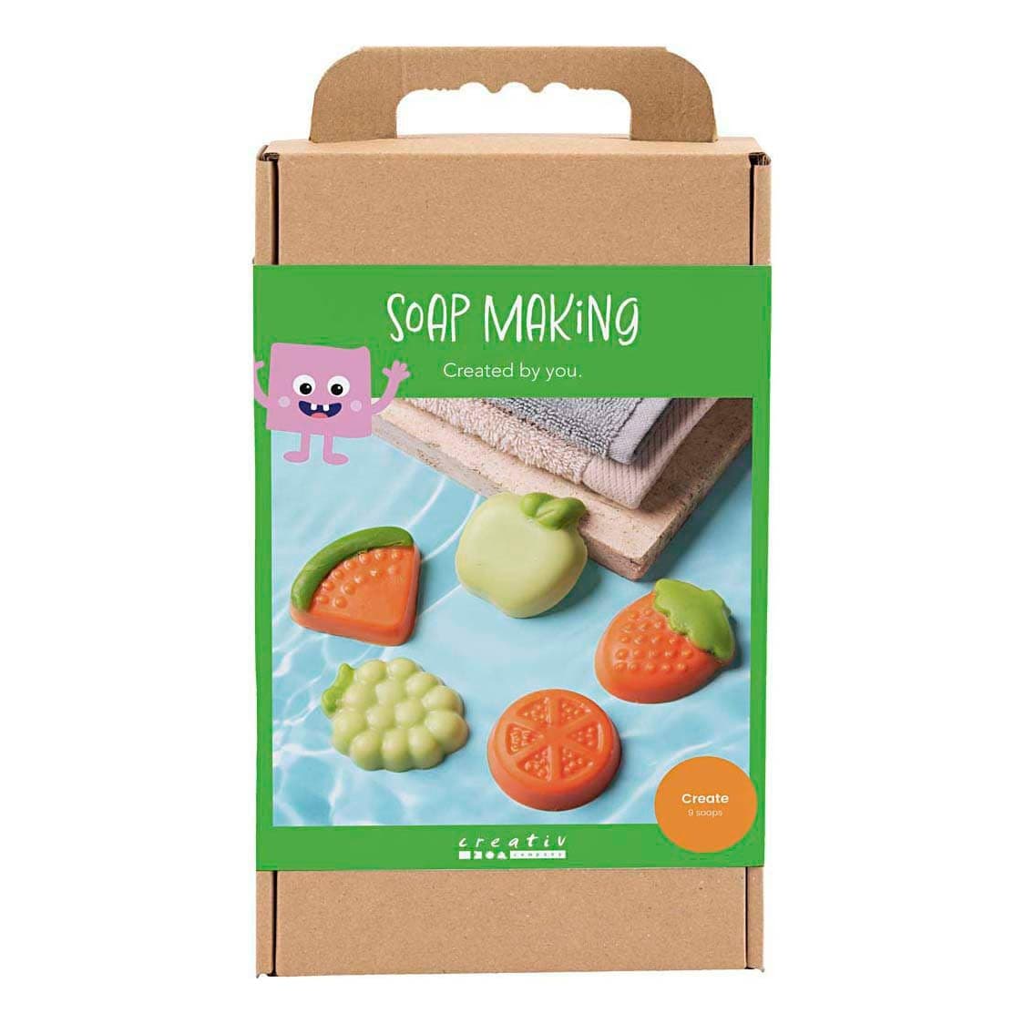 Creativ Company - Hobbyset Zeep Maken Fruit Groen En Oranje Toy NEW