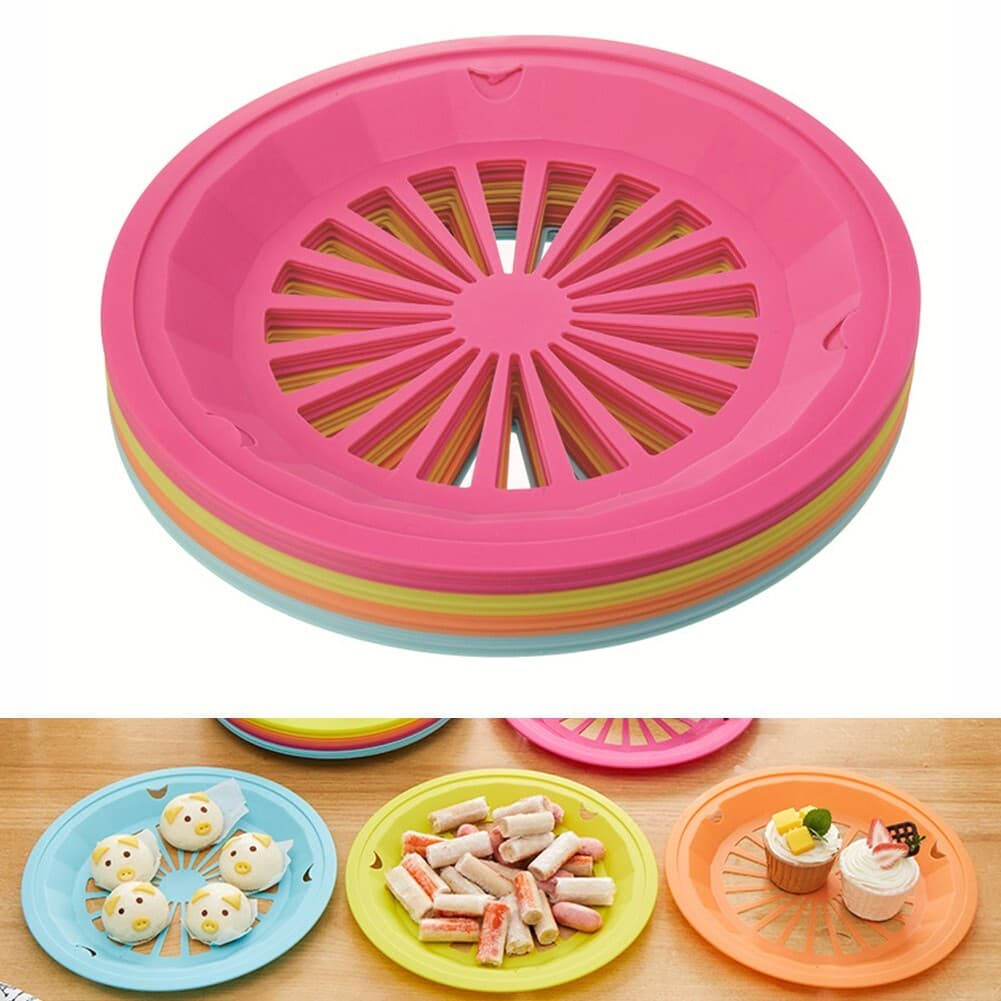 Pack of 4 Sedmoon Plastic Paper Plate Holders Crack resistant BBQ Essentials