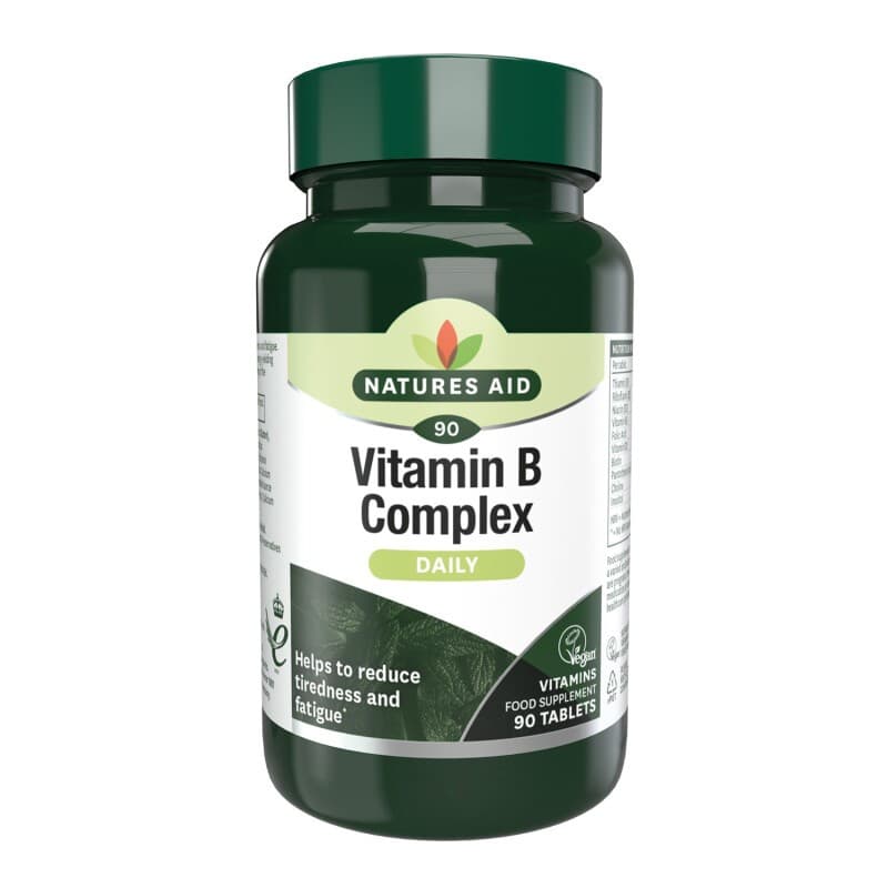 Natures Aid Vitamin B Complex 90 Tablets Essential Vitamin Supplements