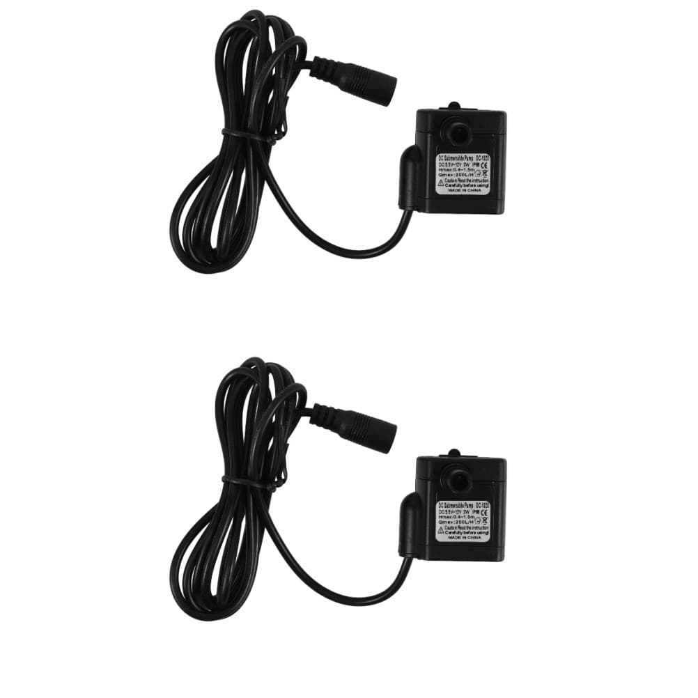 2pcs Cat Fountain Pump Replacement Silent Water Pump for Dog Water Fountain