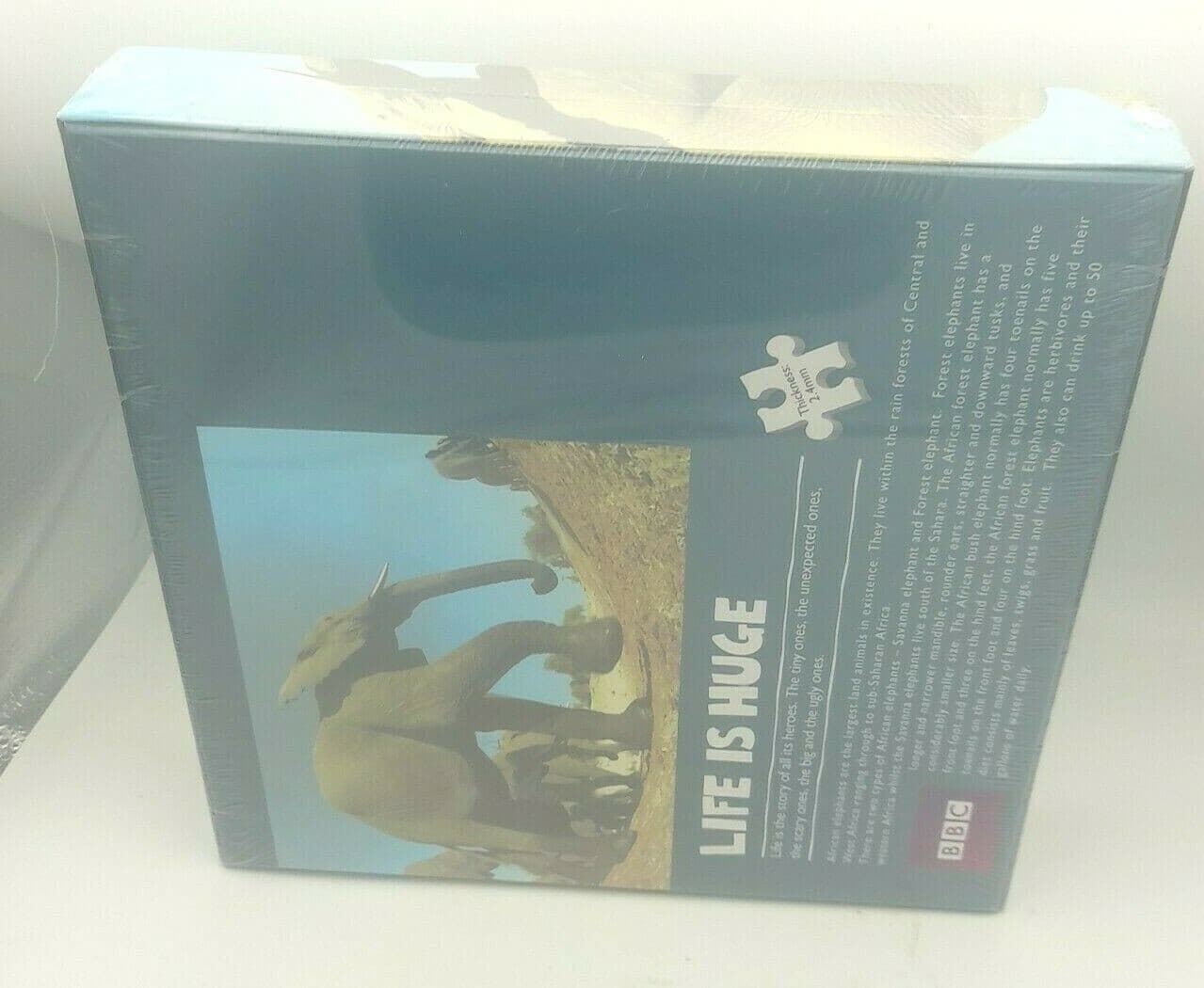 BBC Earth Puzzle Travelling Elephants 500 Piece Jigsaw  New Sealed view 2
