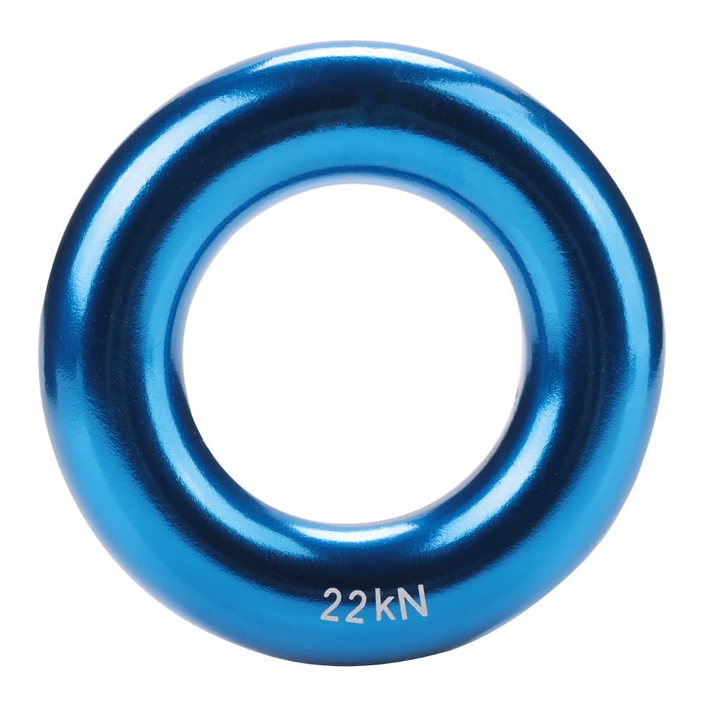 Round Aluminum Rappel Ring Climb Perfect Tension Aluminum Alloy O Ring Blue BA