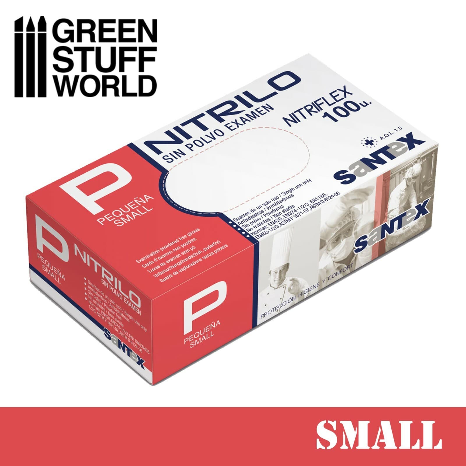 Nitrile Gloves - Small - Hobby Miniature Paint Airbrush Airbrushing Sculpt GSW view 2