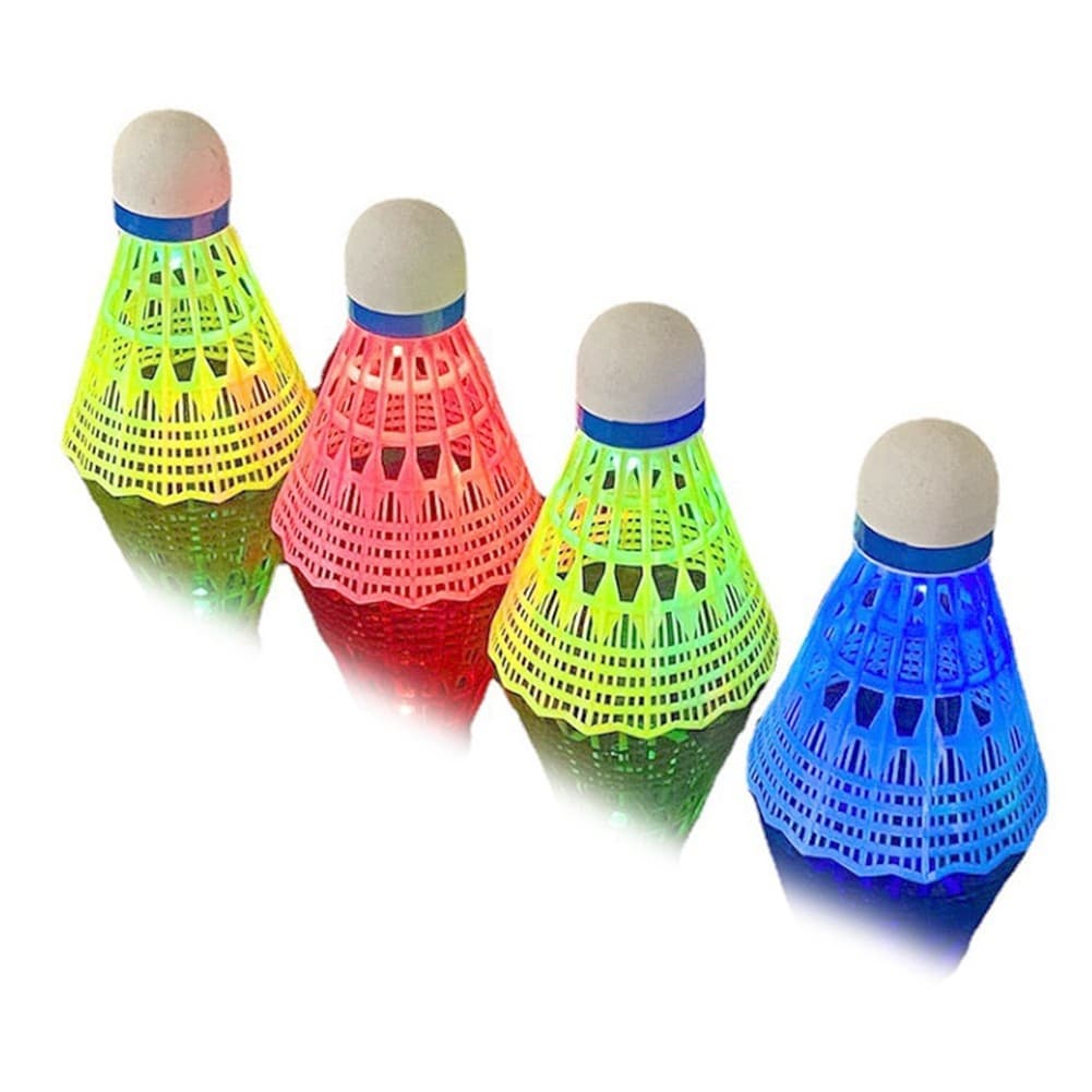 4Pcs  Badminton Balls LED Foamed Plastic Sport Badminton Light-5956