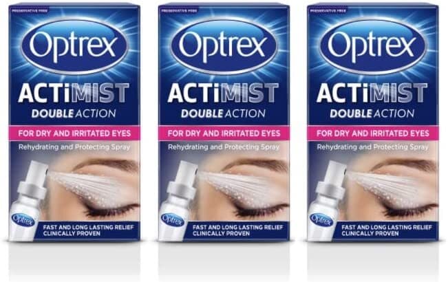 Optrex Range Drops Actimist Itchy Dry Hayfever Brightening Intensive Selection