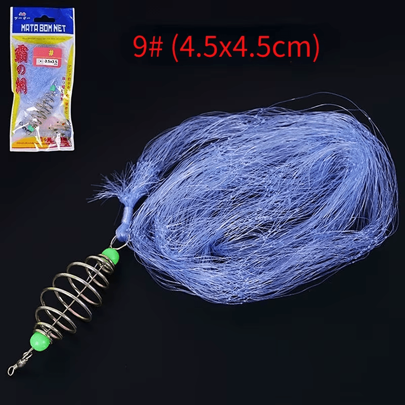 11 Size Fishing Net Trap Mesh Luminous Bead Netting Sea Fish Net Tackle Design C