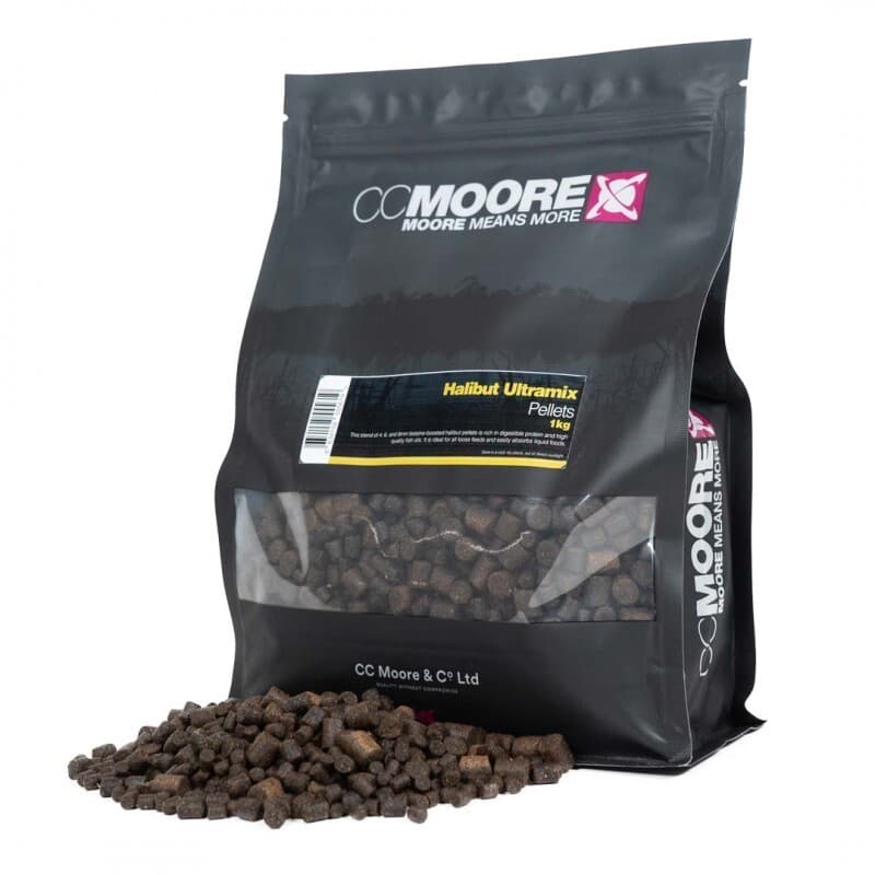 CC Moore Halibut Ultramix Pellets 1kg  - Carp/Coarse Fishing Bait Free Delivery view 2