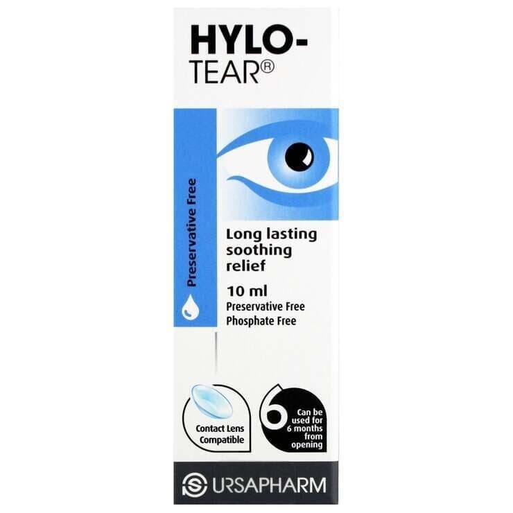 Hylo Tear Eye Drops 10ml - Long Lasting Soothing Relief  - Preservative Free