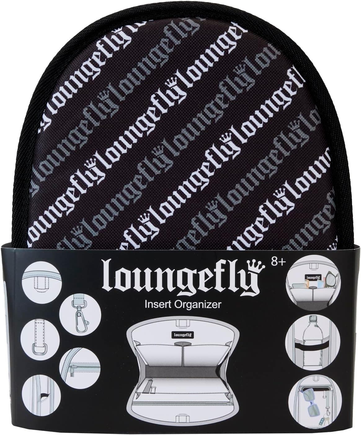 Loungefly Mini Backpack Insert Organiser Nylon Storage Tidy For Mini Backpacks