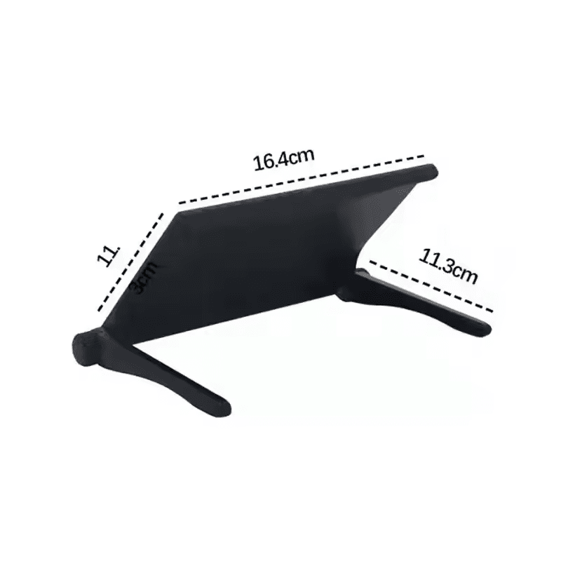 Adjustable TV Screen Top Shelf Storage Rack for Router Remote Box – Black