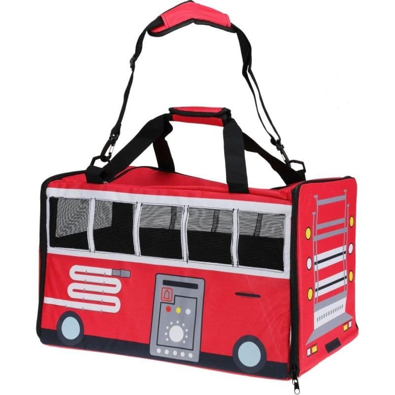 TRANSPORTER DLA ZWIERZAKA 52X30X32,5CM PET BUS CZERWONY TRANSPORTER DLA ZWIERZAK