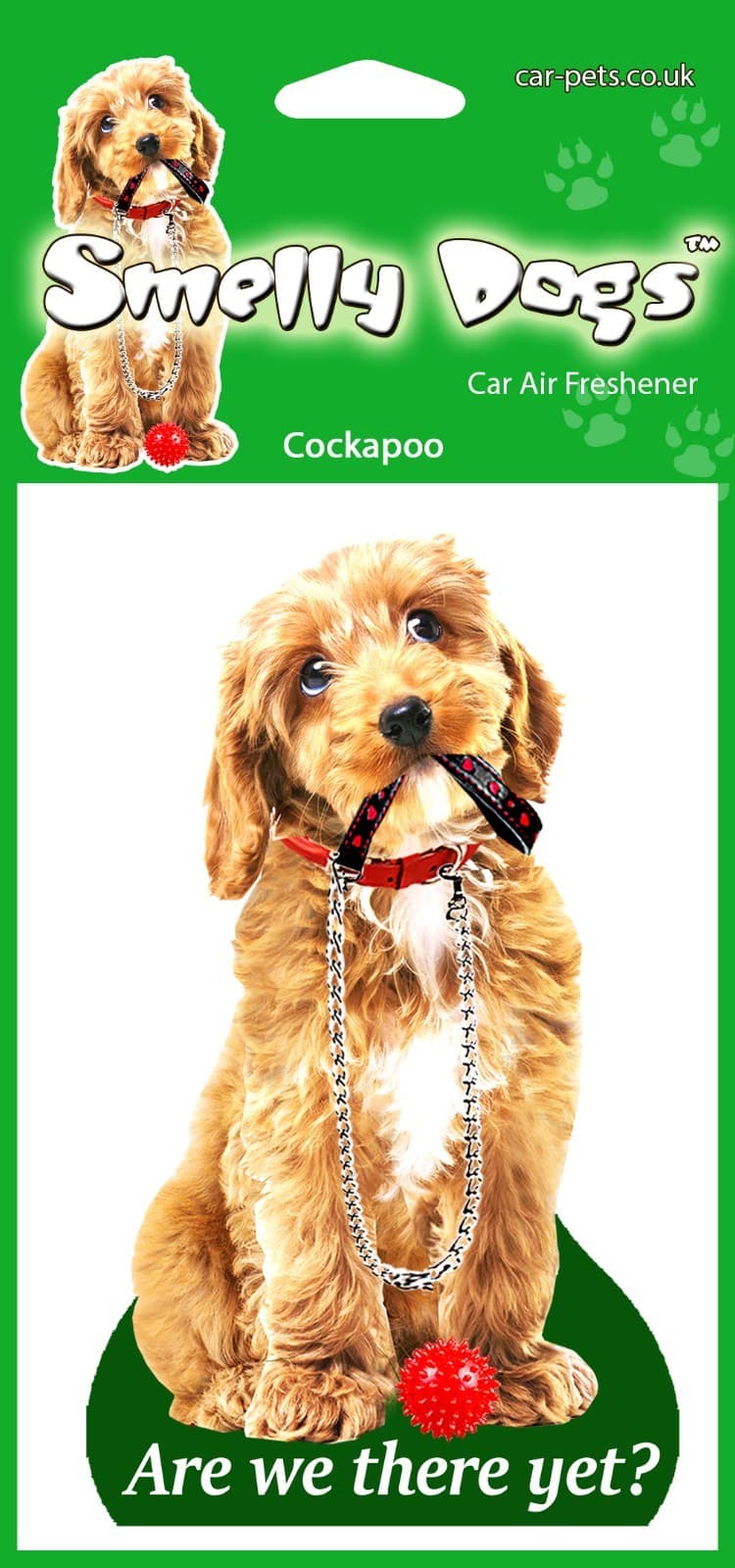 Cockapoo Lovers Gift -  2 x delightful hanging car air fresheners