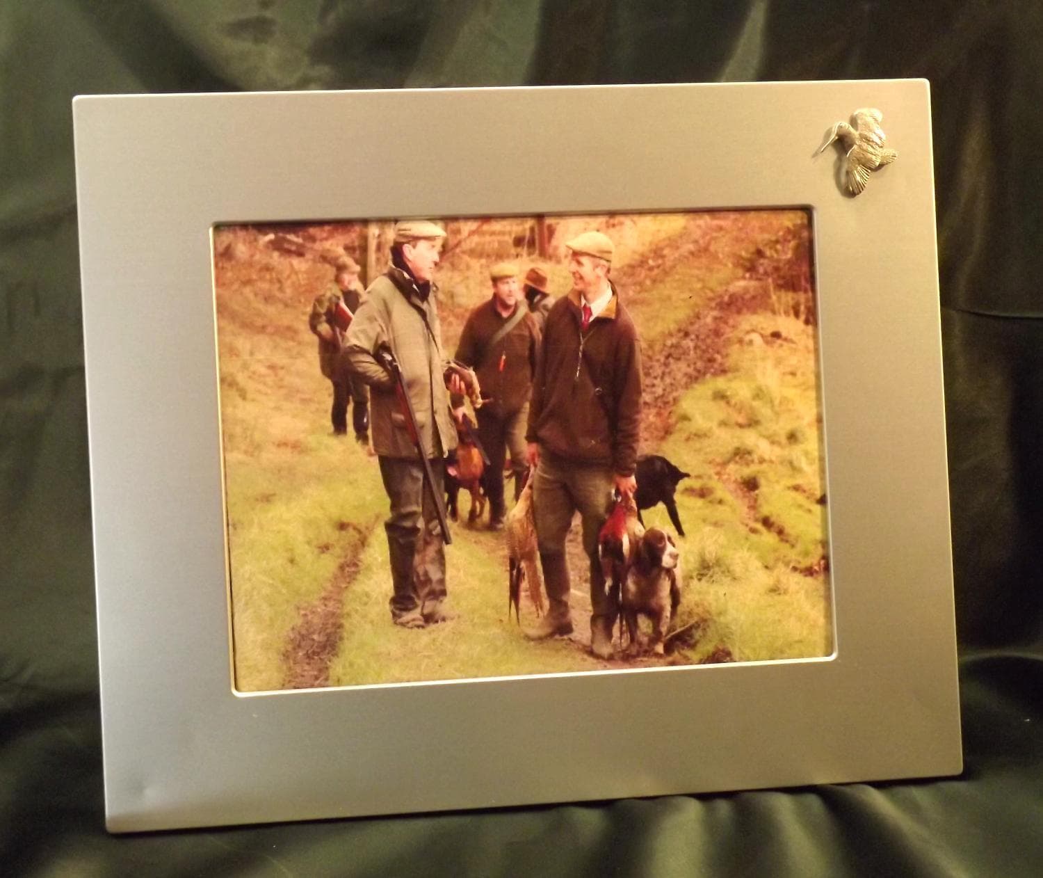 Brushed Aluminium Photo Frames with Embellishments