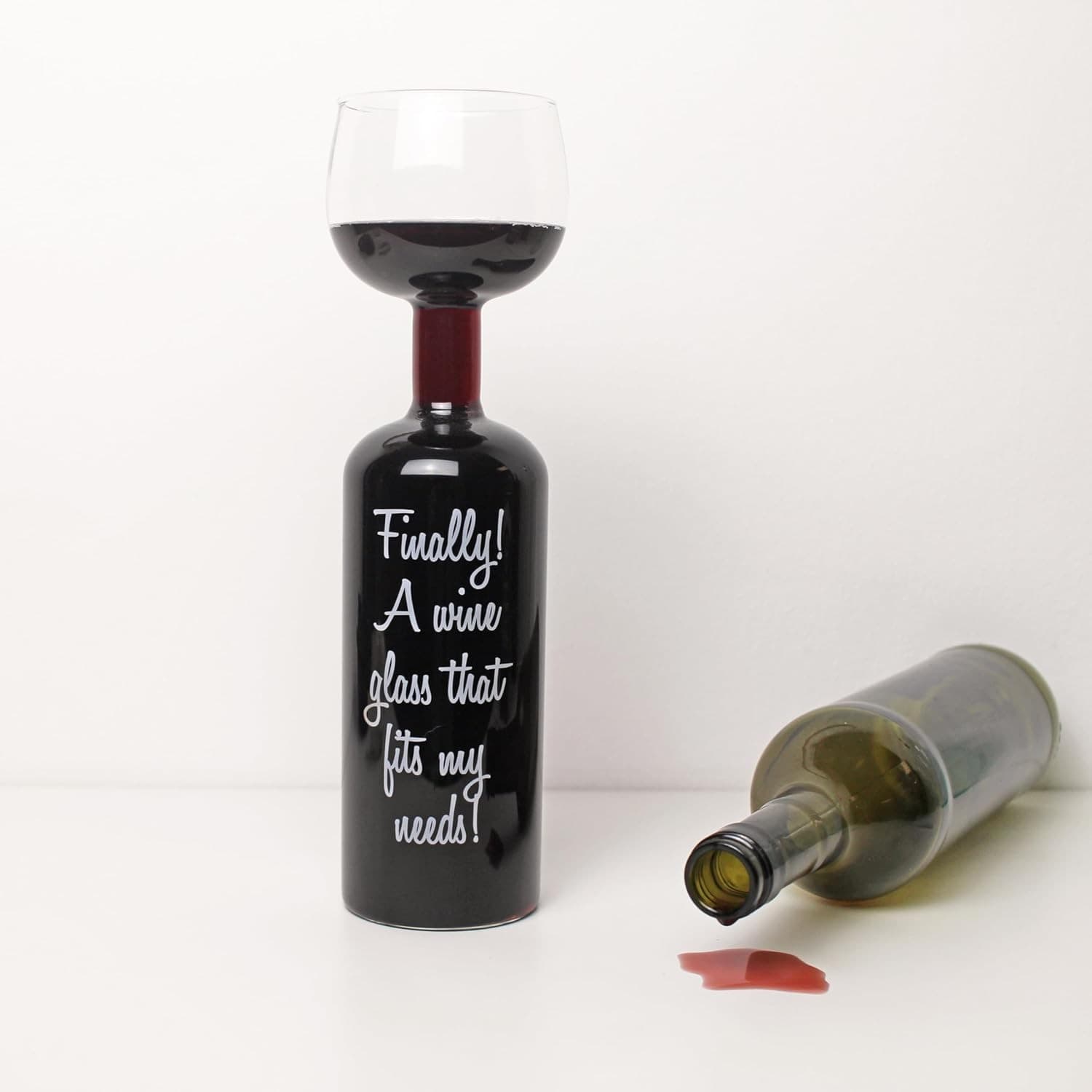 Winkee - Wine Bottle Glass - 0.75-Liter NEW view 2