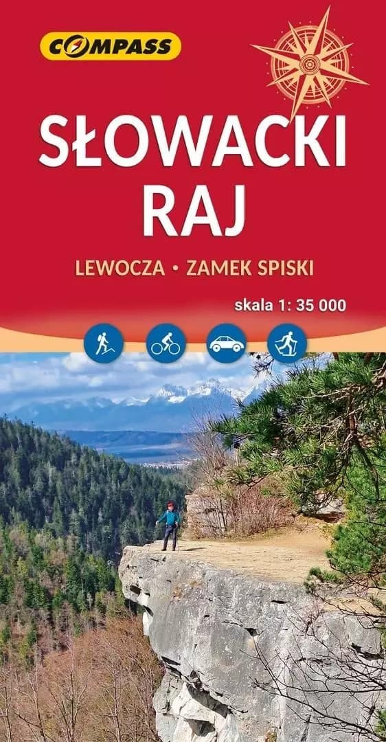 9788381847827 Mapa turystyczna - Słowacki Raj 1:35 000 Wydawnictwo Compass