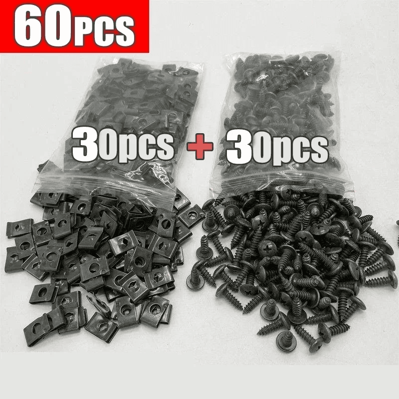 Car Fastener Clip Metal Screw Clip Tools for Motorcycle Engine Splash Shield