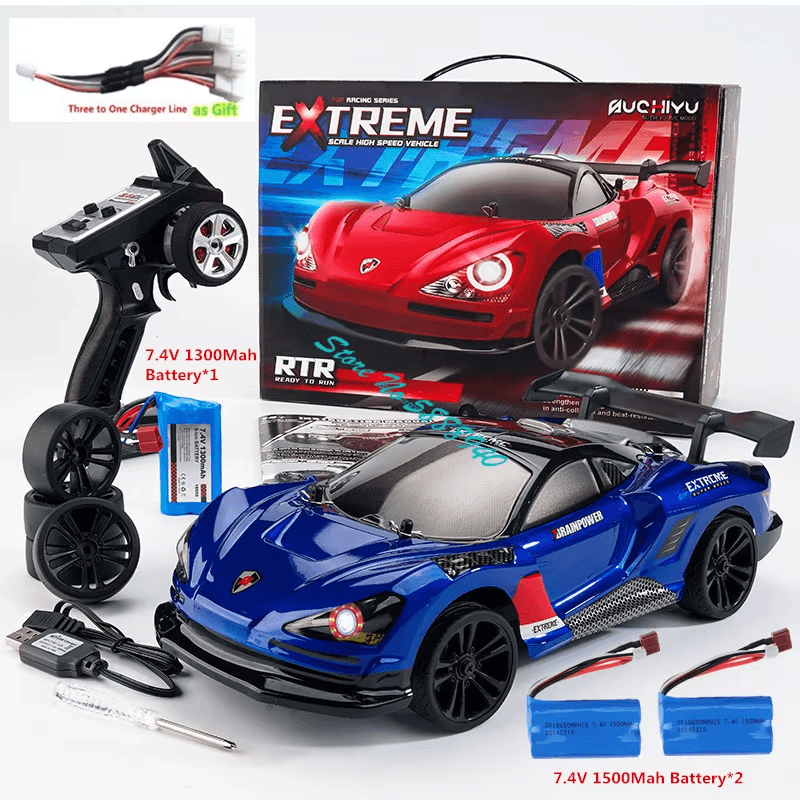 1:16 40KM/H High Speed RC Racing Drift Car 2.4G Hobby Grade Cool Headlight 4WD F