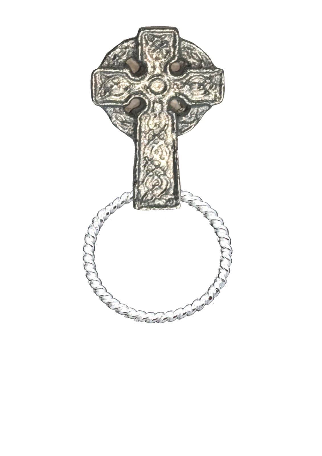 Z59 Celtic Cross Pin Brooch Drop Hoop Holder Glasses Pen Jewellery