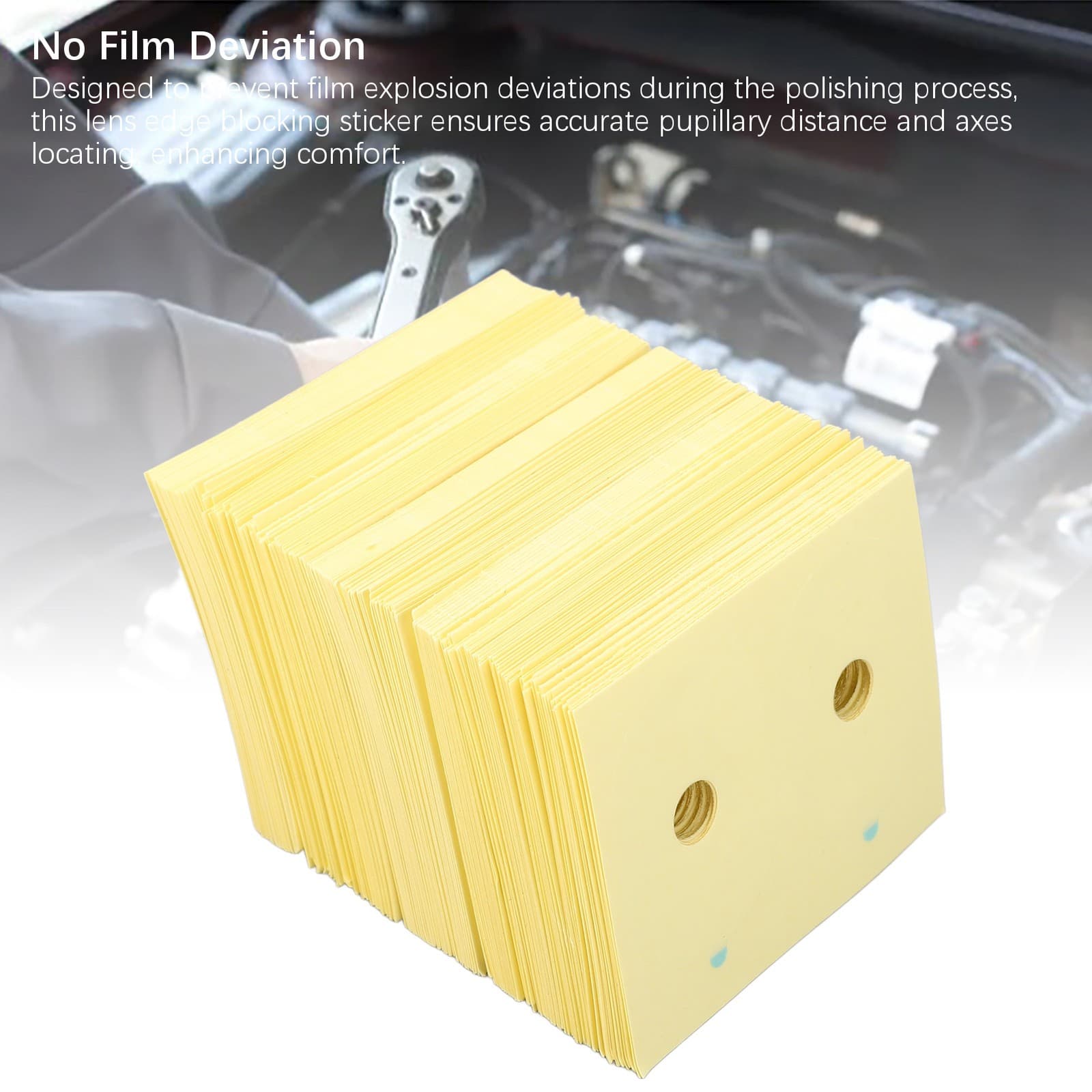 Glasses Edging Blocking Film Lens Edge Blocking Pads Light And Compact 500PCS view 2
