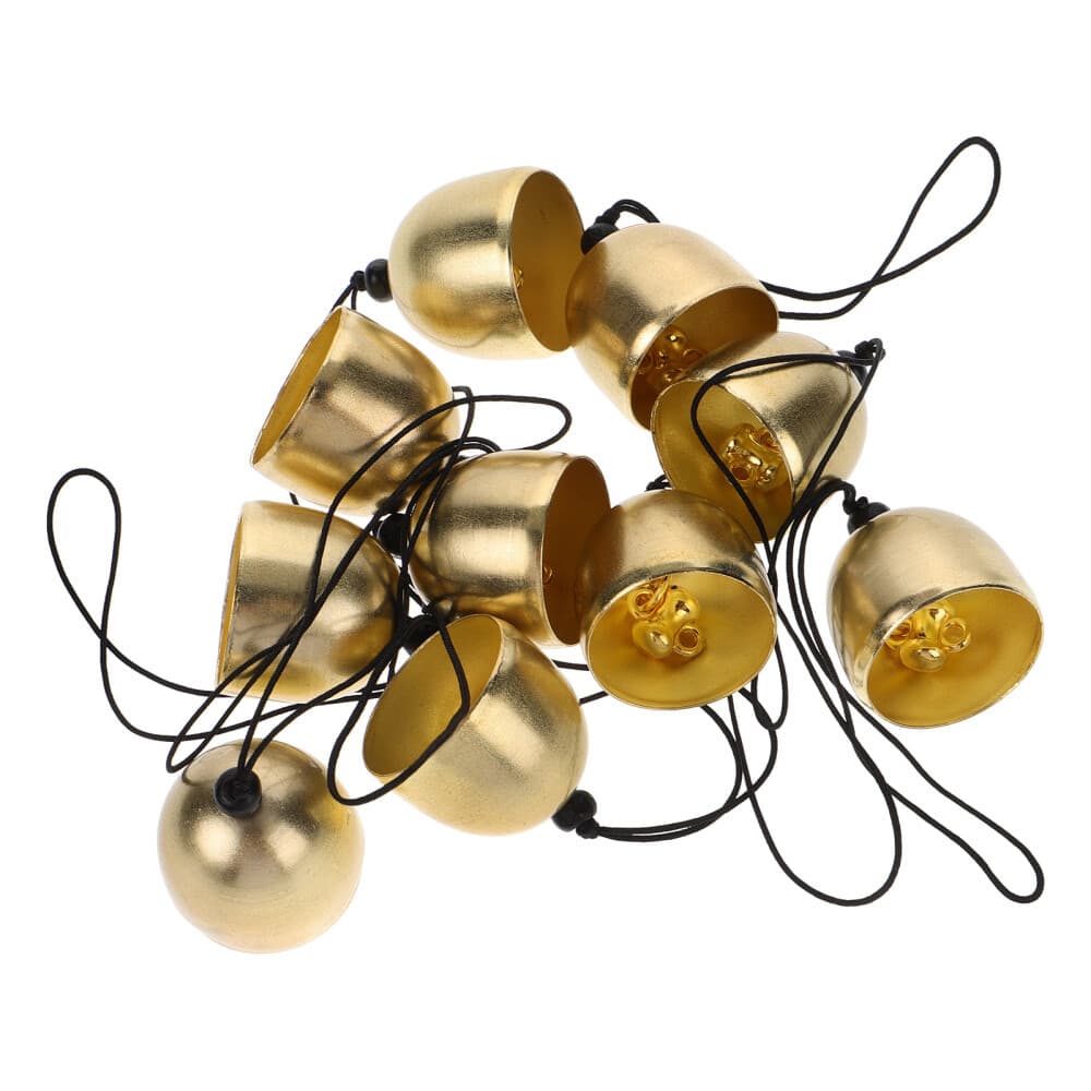 10pcs Christmas Party Bells Vintage Chain Bells Tiny Bells Embellishments