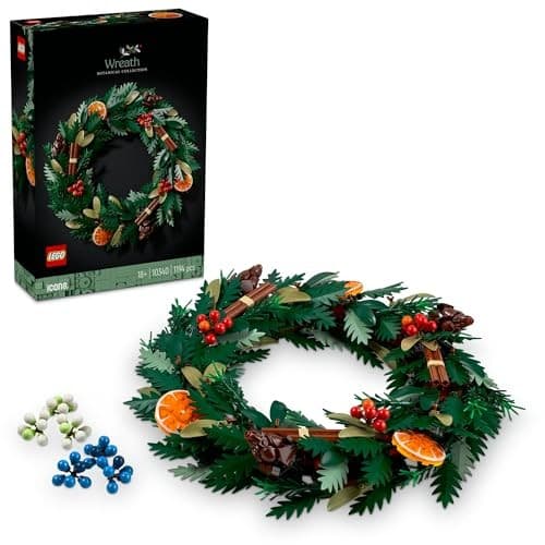 LEGO BOTANICALS CHRISTMAS WREATH Block Building Toy 10340