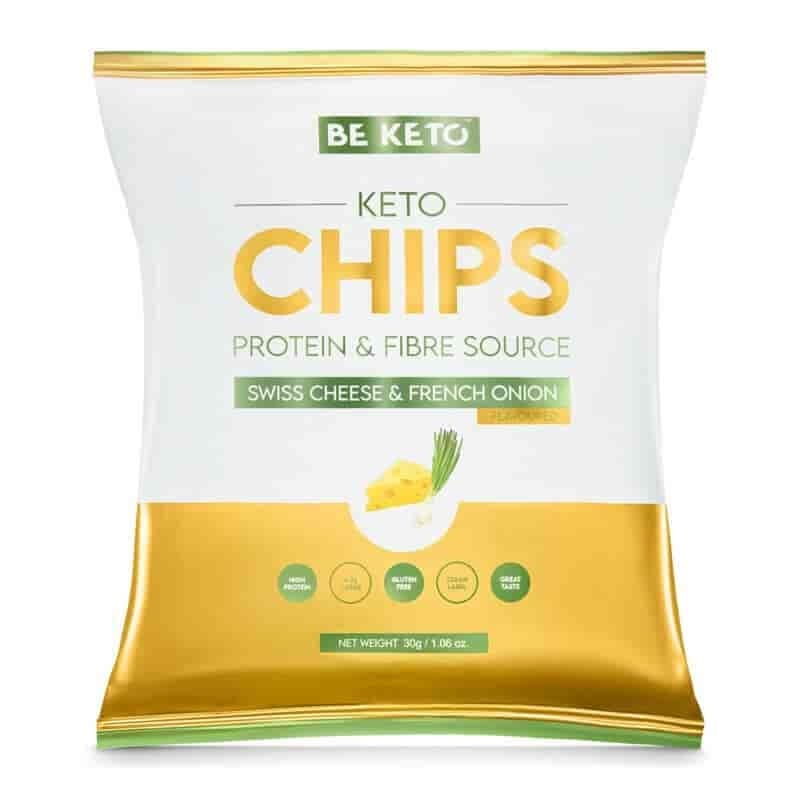 BeKeto Keto Chipsy – Ser Szwajcarski and Francuska Cebulka 30g