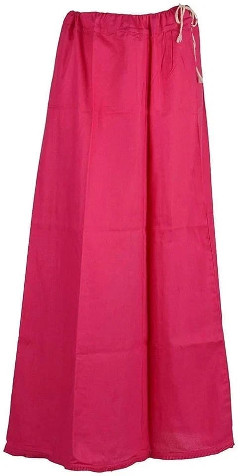 Saree Petticoat Lining Underskirt Indian Soft Pure Cotton Sari Inskirt