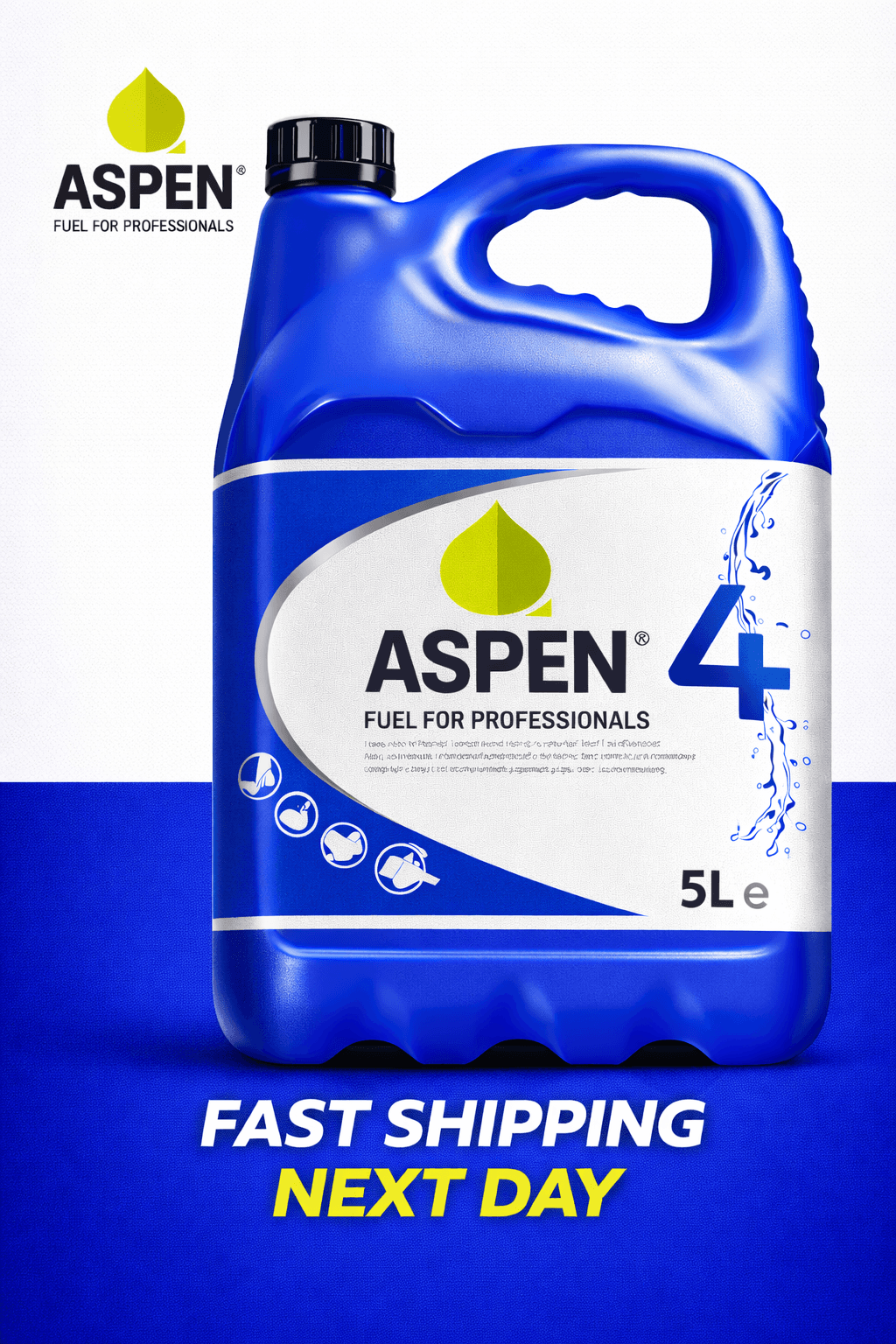Aspen 4 – 5 Litre Alkylate Petrol for 4-Stroke Engines | Cleaner| Safer Fuel