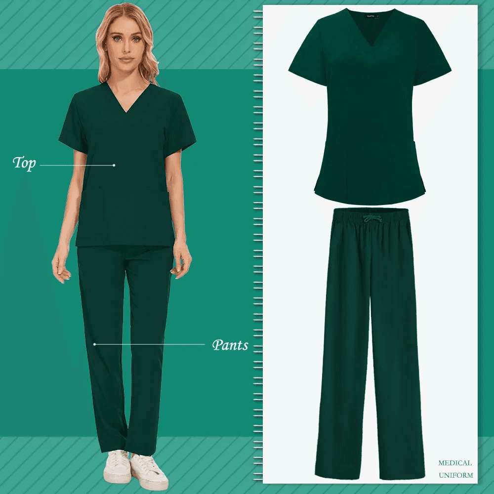 Aesthetic Uniforms Woman Beauty Manicurist Work Wear Hot Sales Scrubs Top Blouse