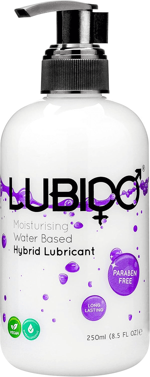 Lubido Hybrid Paraben Free Moisturising Creamy Gel Lube – 250Ml and Original Water view 2