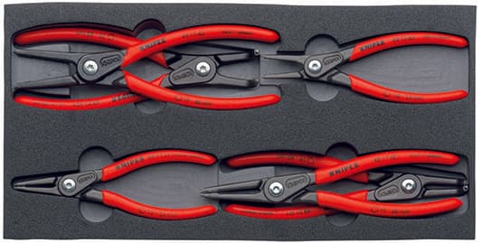 4003773069652 ZESTAW SZCZYPIEC DO PIERŚCIENI OSADCZYCH 6CZ. KNIPEX