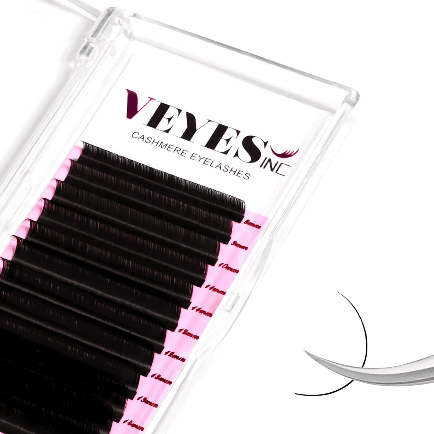 Cashmere Individual Lash Extensions 0.03-0.20 B/C/CC/D/J/M Curl 8-20Mm Mixed and S