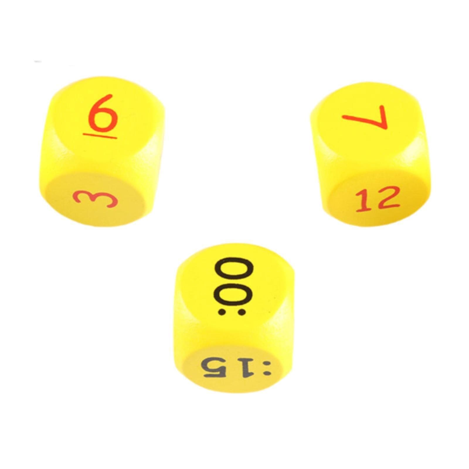 3x Telling Time Dice Learning Game for Kids