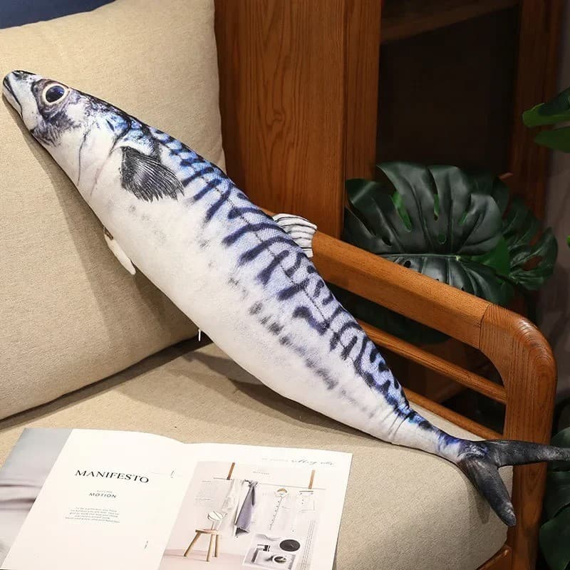 3D Realistic Fish Plush Toy Soft Stuffed Animal Pillow Cushion Home Decor Gift