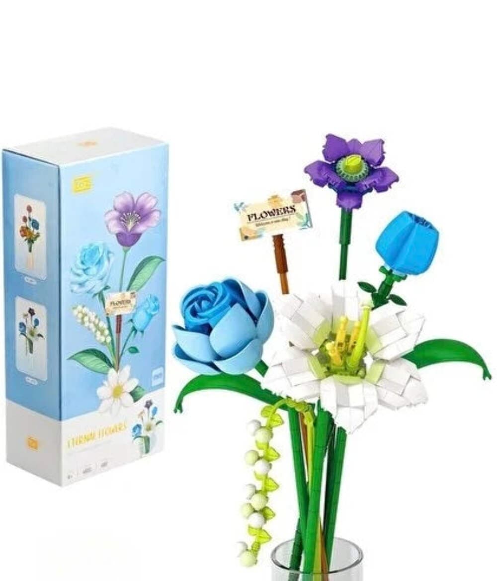 LOZ Eternal Flowers Blue Rose Bouquet 4602