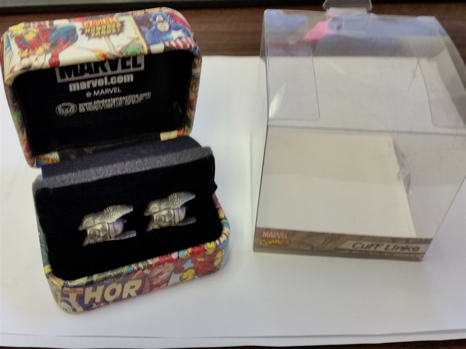 THOR CUFF LINKS MARVEL COMICS WEDDING SMART DRESS GIFT BEST MAN