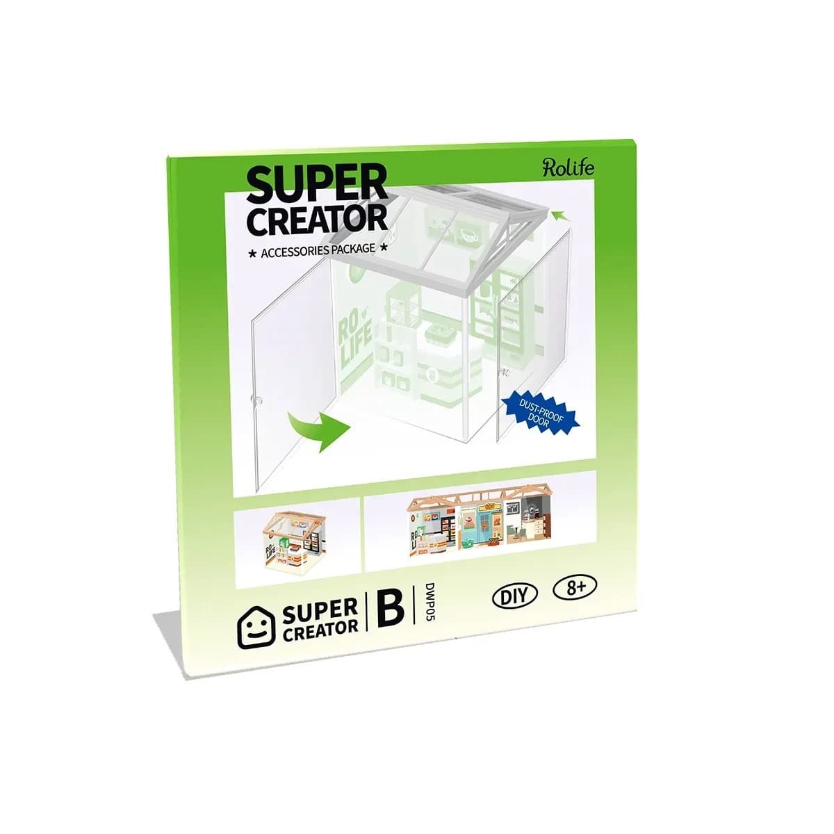 Rolife Dust-Proof Door - B - DWP05 Super Creator Accessory - Robotime NEW VAT in view 2