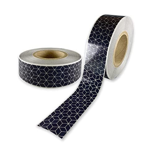Unitchika Hot Melt Iron-On Segment Tape White/Black Width 50Mm X 1M Cut To Order